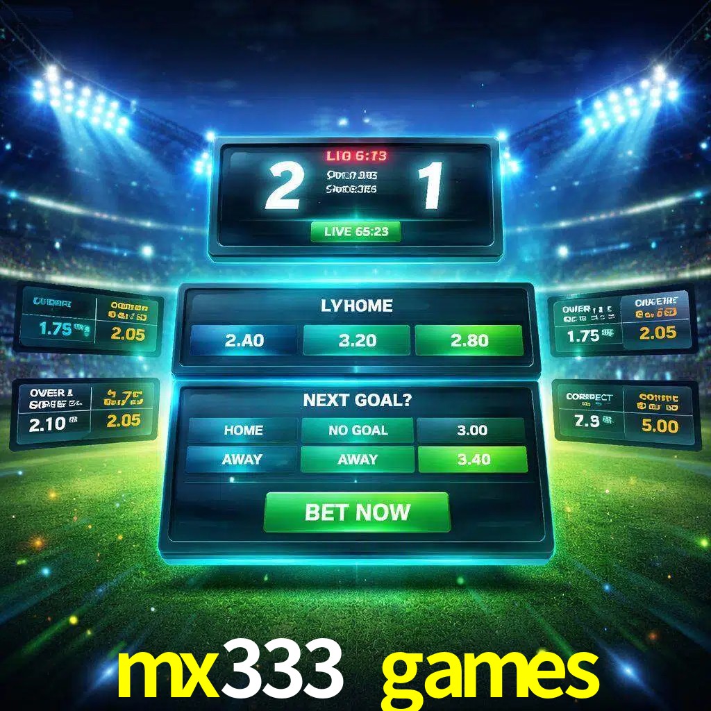 Vista de apuestas en vivo mx333 games durante un partido en curso
